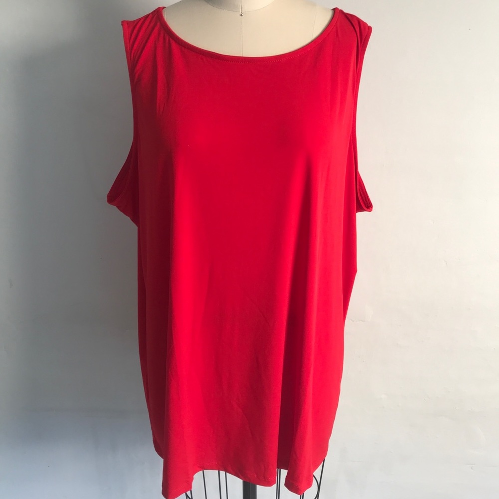 Very Vollbrach Red Knit Tank Top